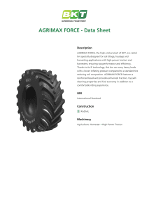 BKT Agrimax Force Data Sheet