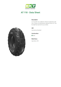 BKT AT-110 Data Sheet