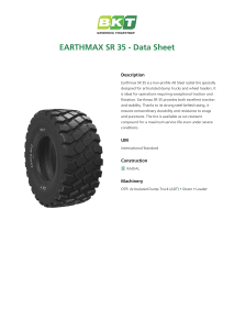 BKT Earthmax SR35 Data Sheet