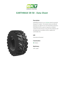 BKT Earthmax SR50 Data Sheet