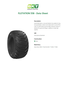 BKT Flotation 558 Data Sheet