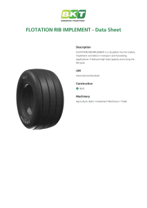 BKT Flotation Rib Implement Data Sheet
