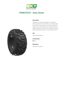 BKT Forestech Data Sheet