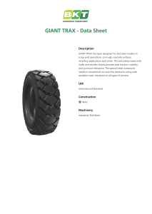 BKT Giant Trax Data Sheet