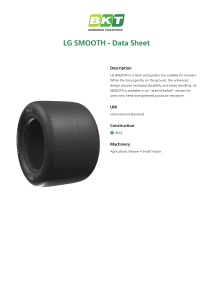 BKT LG Smooth Data Sheet