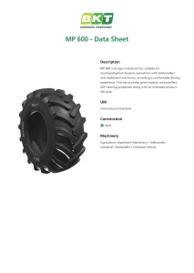 BKT MP-600 Data Sheet