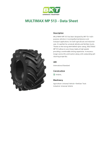 BKT Multimax MP-513 Data Sheet