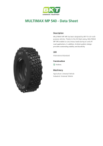 BKT Multimax MP-540 Data Sheet