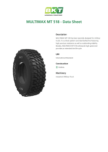 BKT Multimax MT-518 Data Sheet