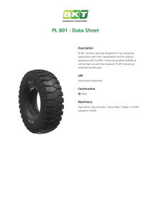 BKT PL-801 Data Sheet