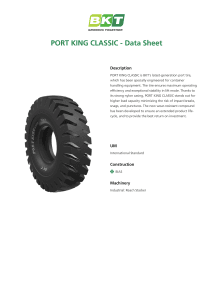 BKT Port King Classic Data Sheet