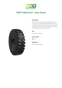 BKT Port King Plus Data Sheet