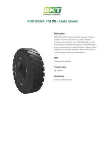 BKT Portmax PM90 Data Sheet