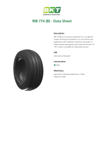BKT Rib-774B Data Sheet