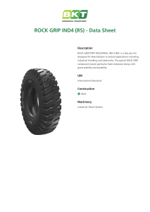 BKT Rock Grip IND4 Data Sheet (RS)