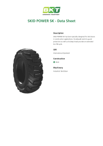 BKT Skid Power SK Data Sheet