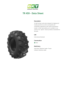 BKT TR-459 Data Sheet