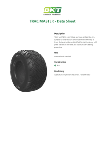 BKT Trac Master Data Sheet