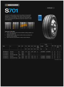 Sailun S701 Data Sheet