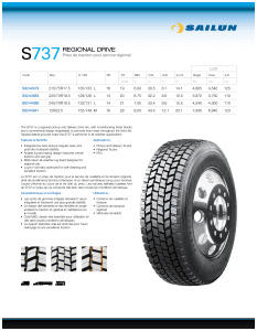 Sailun S737 Data Sheet