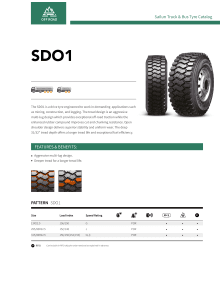 Sailun SDO1 Data Sheet